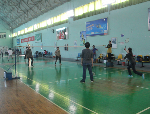 HWD USB Stick Factory played badminton last Saturday