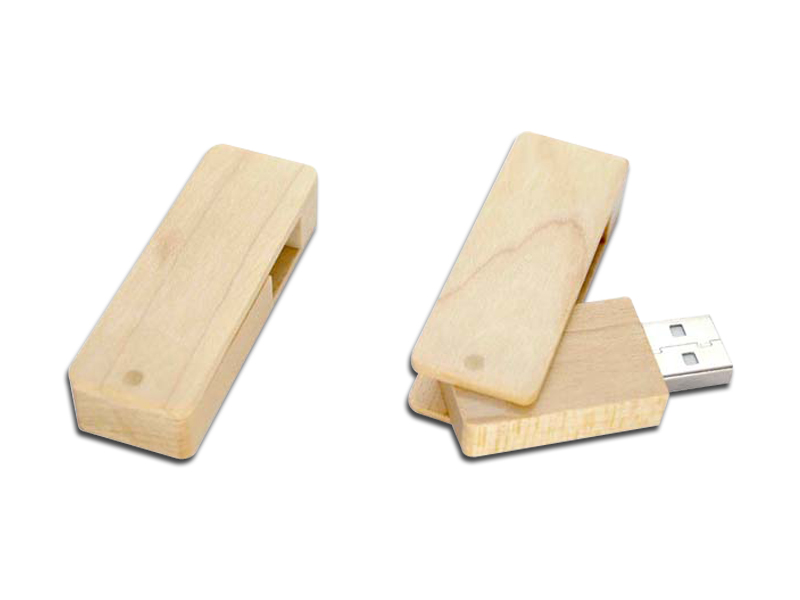 Swivel wood USB H918